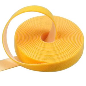 Крепежные ленты типа Hook&Loop. 20mm х 25m , yellow