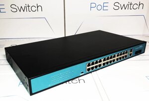 Неуправляемый POE коммутатор OK-6226GE-SFP