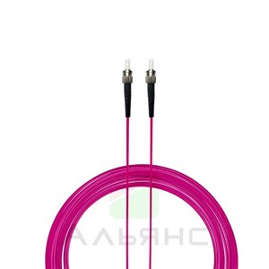 Патчкорд ST/UPC-ST/UPC 2мм MM 50/125 OM4 Simplex - 1 м
