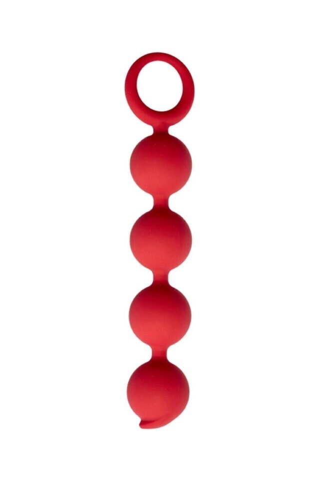 Анальная цепочка Appulse, 2,5 x 13 см , цвет бордовый от компании Секс шоп "More Amore" - фото 1