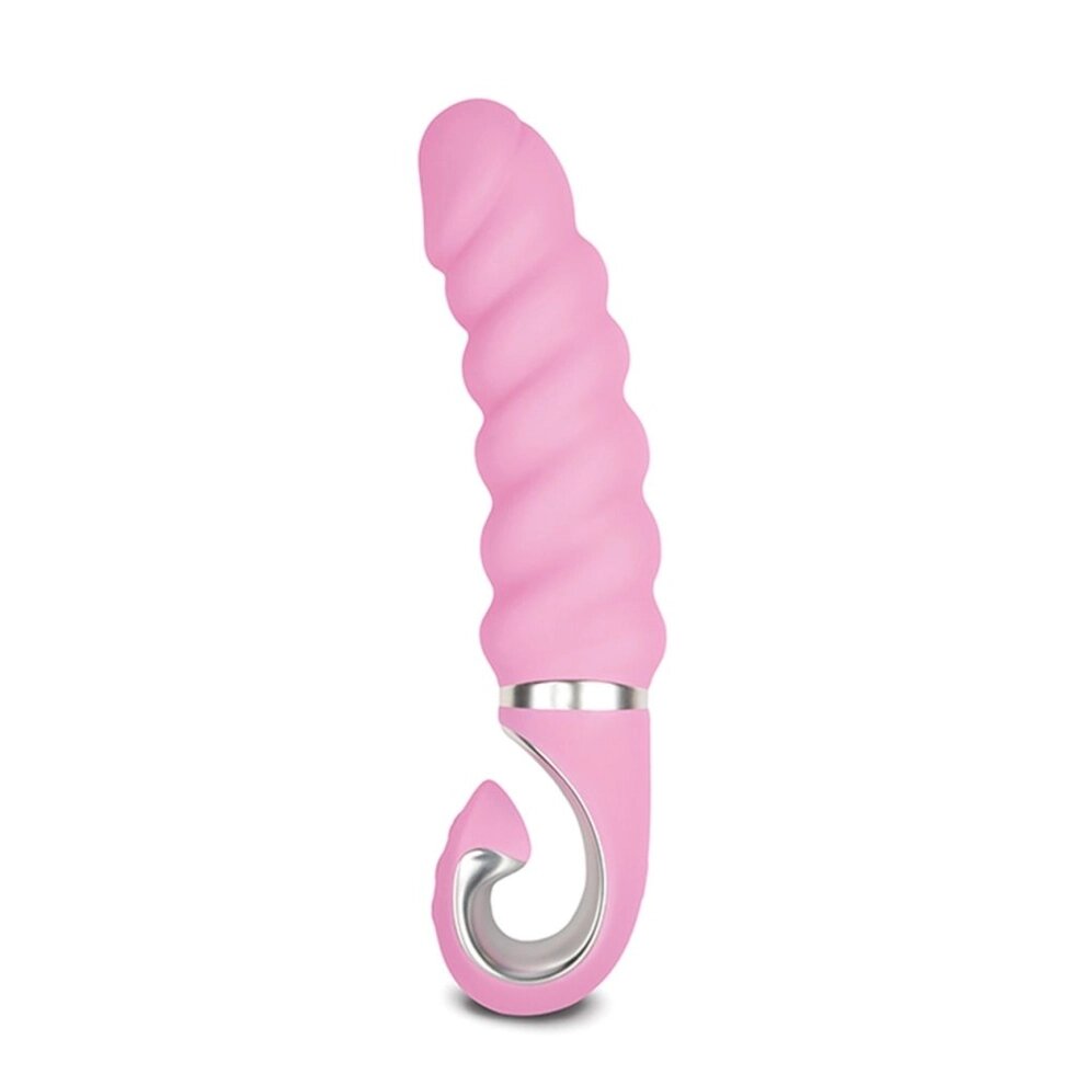 Анатомический витой вибратор Gvibe Gjack 2 розовый (22 см) от компании Секс шоп "More Amore" - фото 1