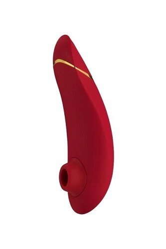 Бесконтактный клиторальный стимулятор Womanizer Premium красный/золотой от компании Секс шоп "More Amore" - фото 1