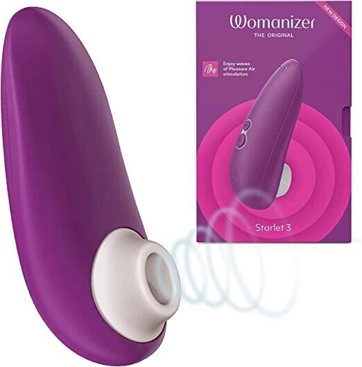 Бесконтактный клиторальный стимулятор Womanizer Starlet 3 фиолетовый от компании Секс шоп "More Amore" - фото 1