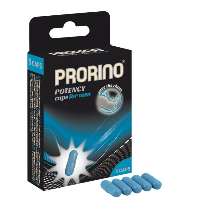 Биологически активная добавка (БАД) к пище«Ero black line PRORINO Potency Caps for men (5 капсул) от компании Секс шоп "More Amore" - фото 1