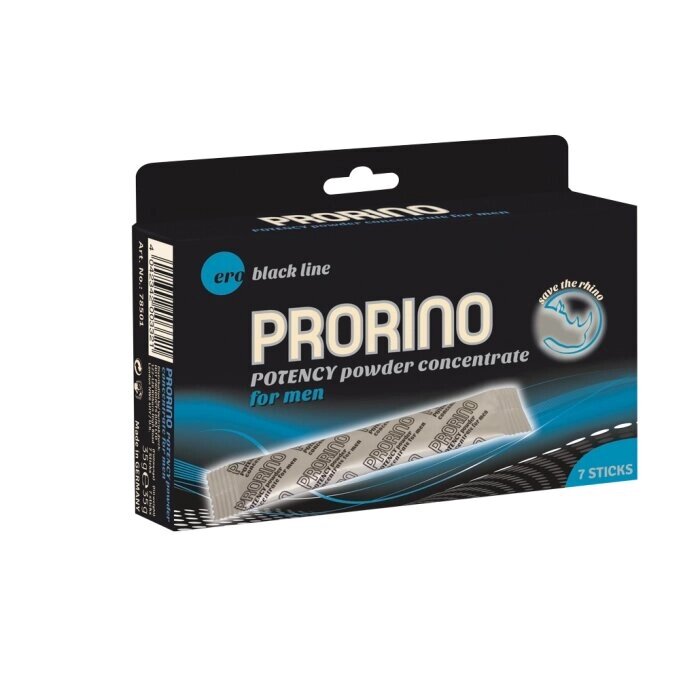 Биологически активная добавка к пище PRORINO M black line powder для мужчин 7шт. от компании Секс шоп "More Amore" - фото 1