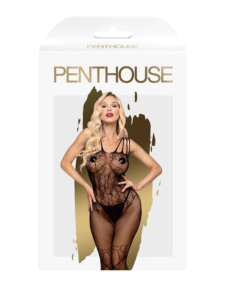 Бодисетка "Dirty mind" черная  от Penthouse (xL) от компании Секс шоп "More Amore" - фото 1