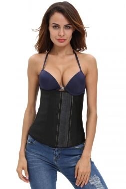 Эластичный утягивающий чёрный корсет под грудь, размер XL от компании Секс шоп "More Amore" - фото 1