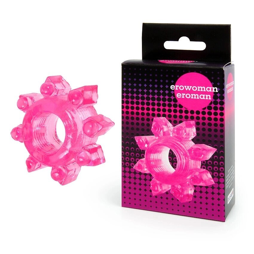 Эрекционное кольцо Snowflake (розовое) от компании Секс шоп "More Amore" - фото 1