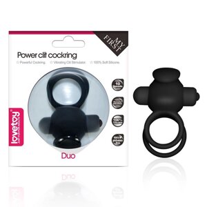 Эрекционное виброкольцо Power DUO clit cockring