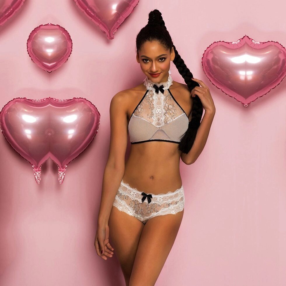 Эротический комплект белья Sexy bra (белый) от компании Секс шоп "More Amore" - фото 1