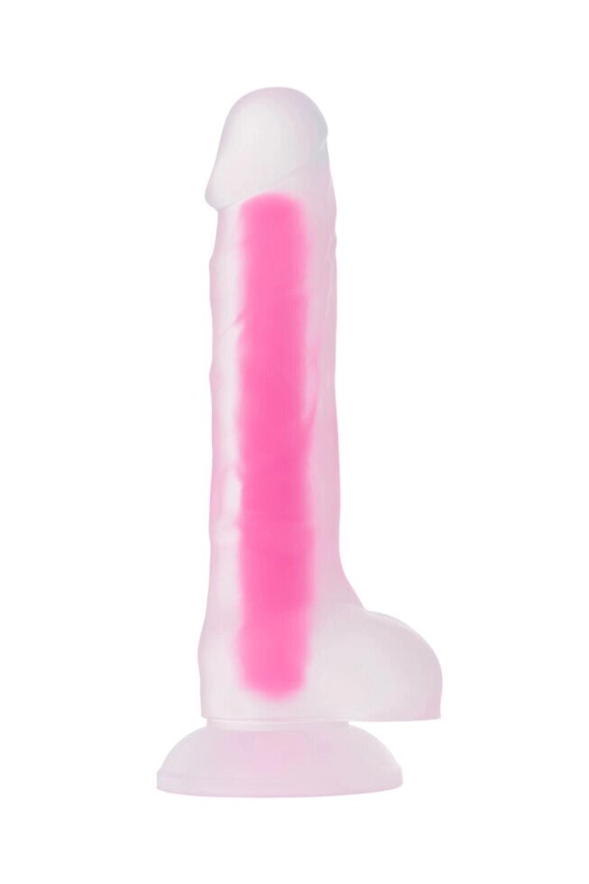 Фаллоимитатор Beyond by Toyfa Tony Glow  (20 см, розовый, светится в темноте) от компании Секс шоп "More Amore" - фото 1