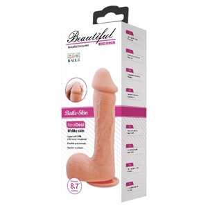 Фаллоимитатор на присоске "Beautiful Johnson Dildo"22,2*4,7 см)