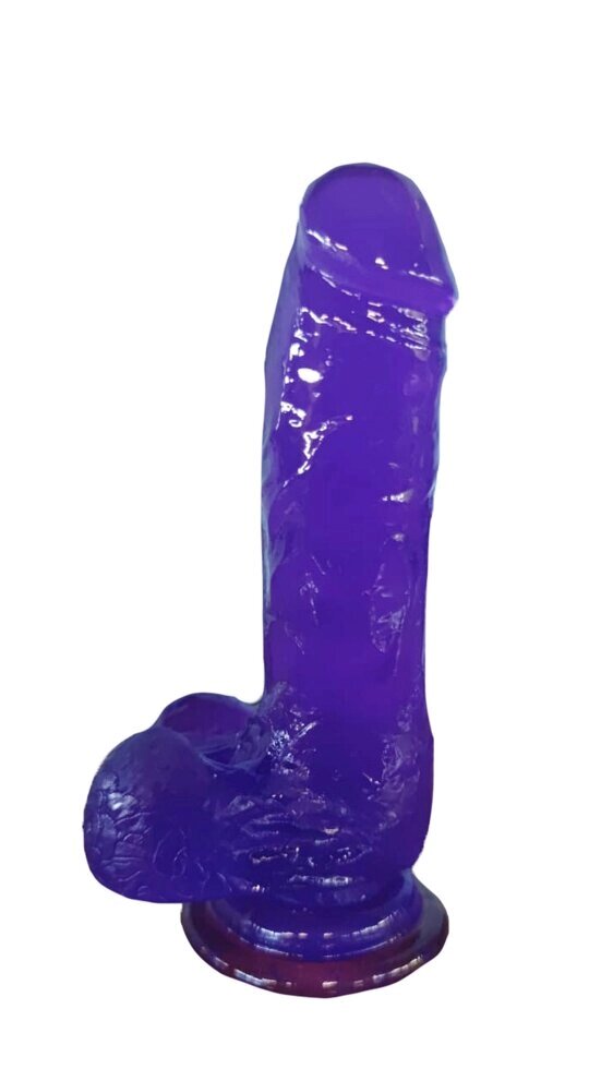 Фаллоимитатор на присоске фиолетовый (15*4 см.) от компании Секс шоп "More Amore" - фото 1