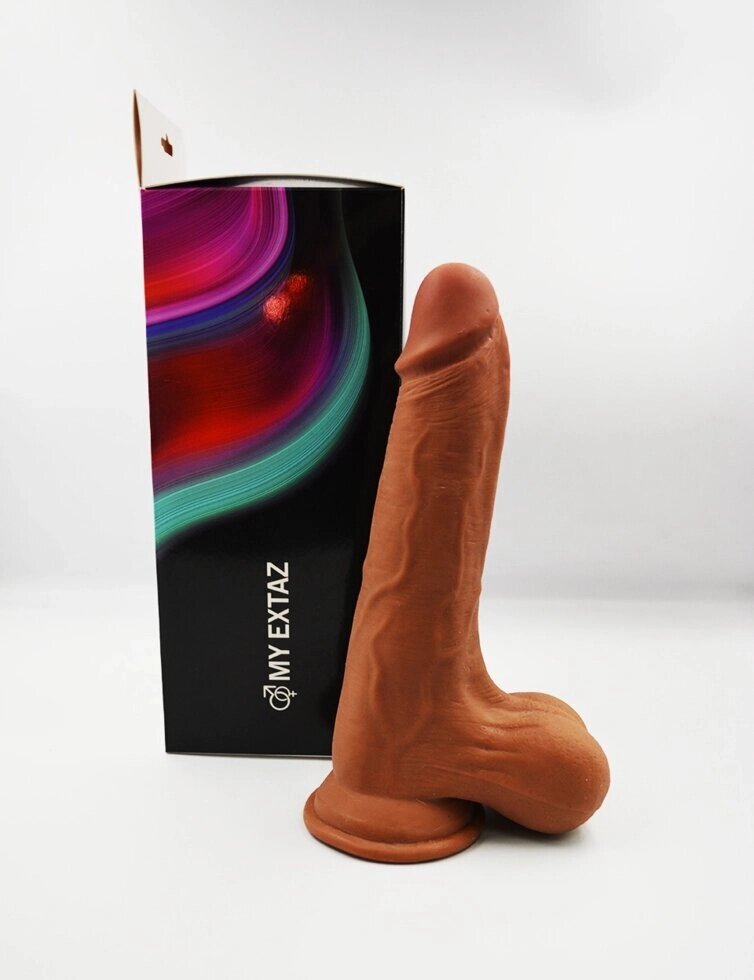 Фаллоимитатор реалистичный MyExtaz коричневый (22) от компании Секс шоп "More Amore" - фото 1