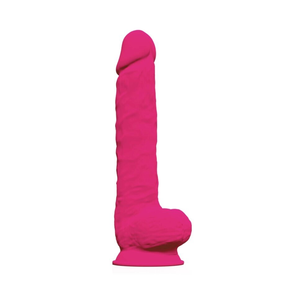 Фаллоимитатор розовый с двойным покрытием от SILEXD (38 * 7 см.) от компании Секс шоп "More Amore" - фото 1