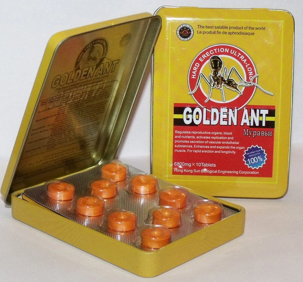Golden Ant - препарат для потенции (10 таб.) от компании Секс шоп "More Amore" - фото 1
