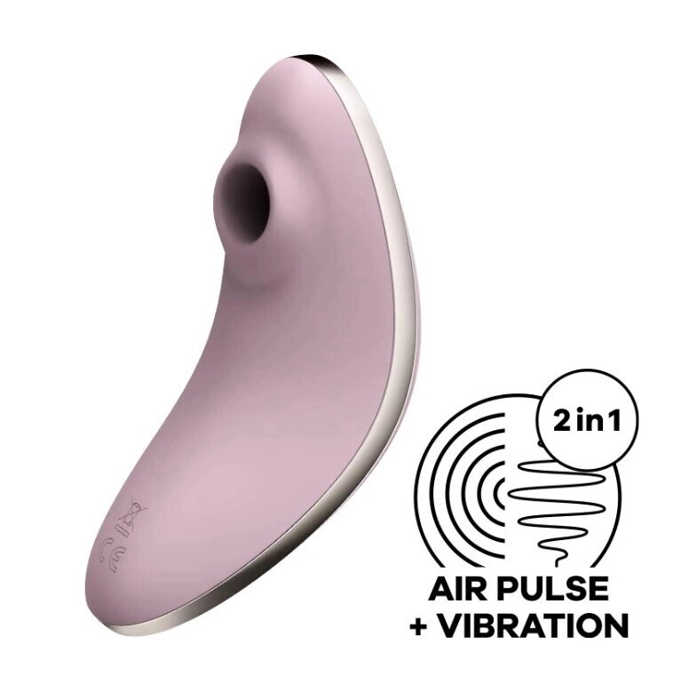 Клиторальный стимулятор с вибрацией Satisfyer Vulva Lover 1 фиолетовый от компании Секс шоп "More Amore" - фото 1