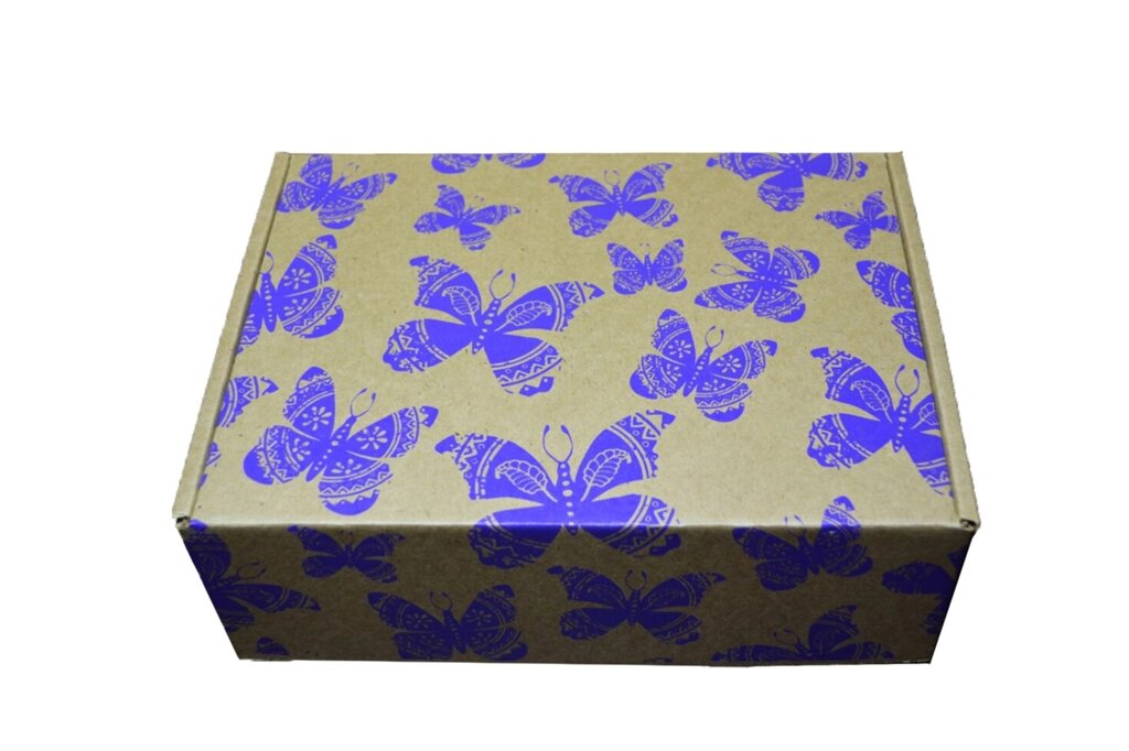 Коробка "Бабочки" бурая (230*170*80) от компании Секс шоп "More Amore" - фото 1