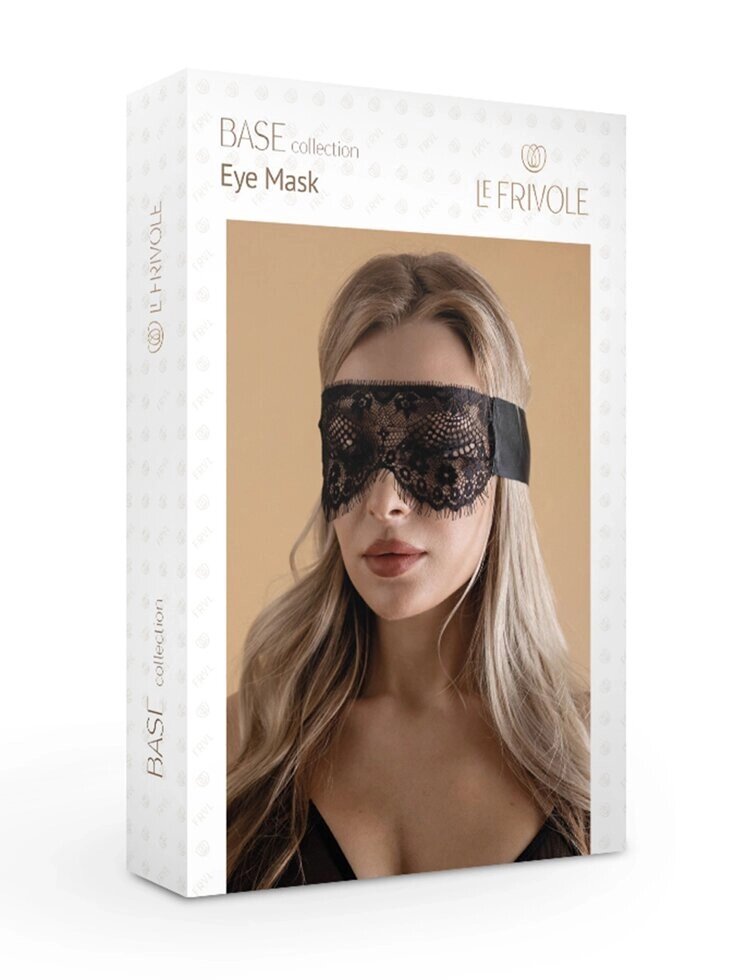 Кружевная маска с ресничками (Base) (One Size) от компании Секс шоп "More Amore" - фото 1