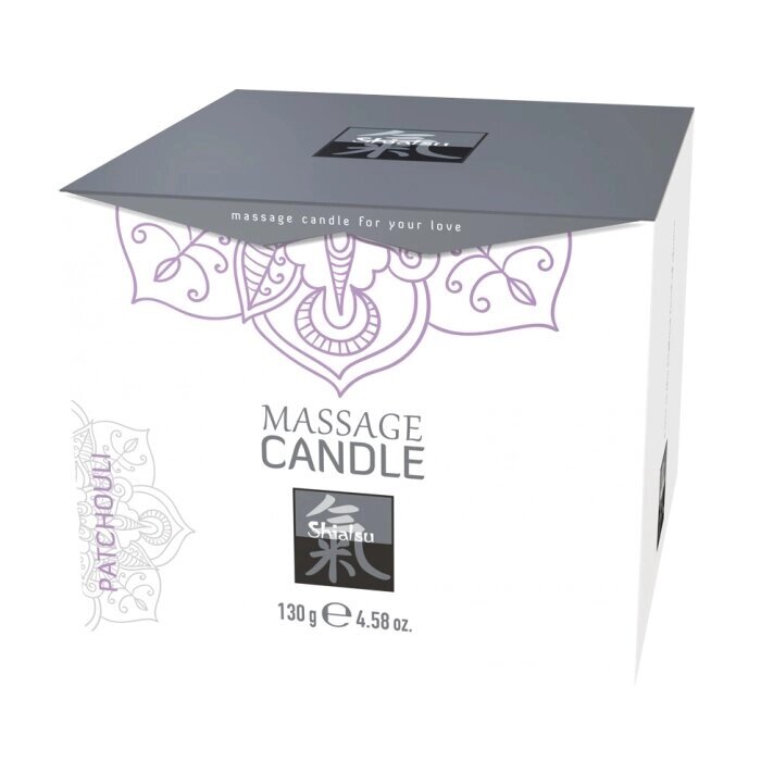 Массажные свечка с ароматом Пачули от Shiatsu 130 гр. от компании Секс шоп "More Amore" - фото 1