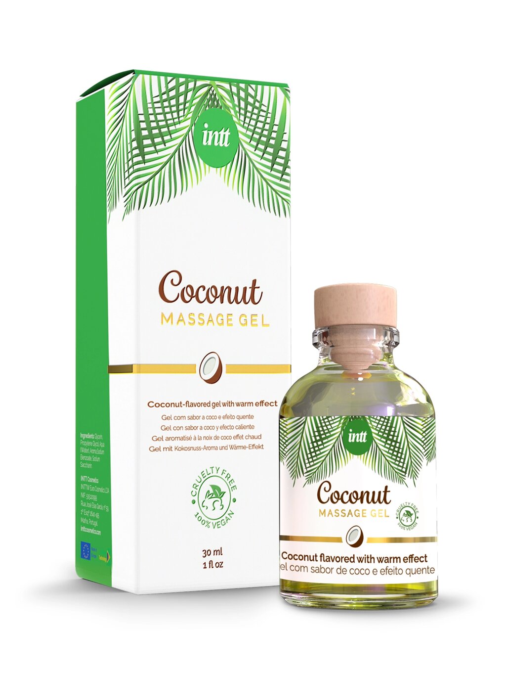 Массажный гель с эффектом тепла, Coconut 30 мл. от компании Секс шоп "More Amore" - фото 1