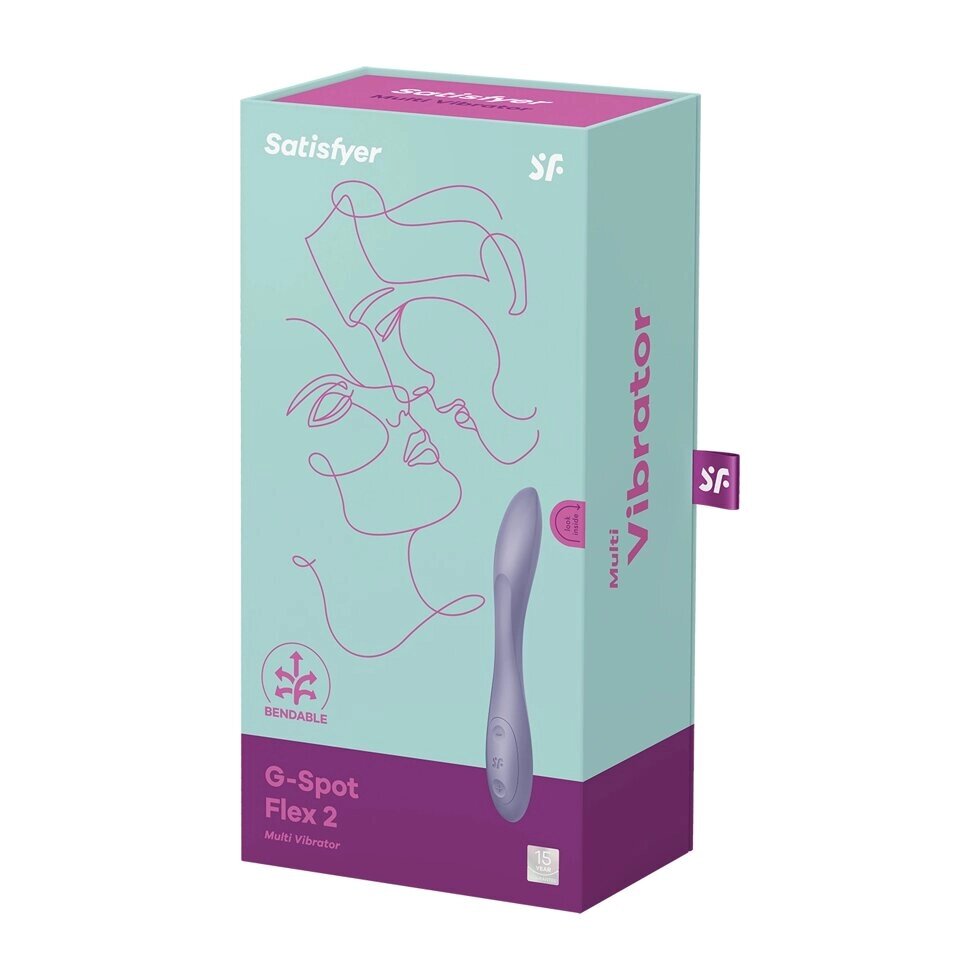 Мульти вибратор Satisfyer G-Spot Flex 2 темно-фиолетовый от компании Секс шоп "More Amore" - фото 1