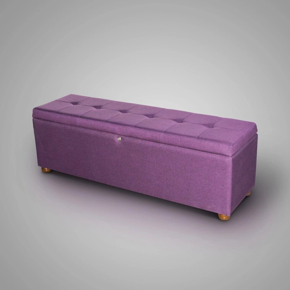 Мягкий диван-софа с полостью для хранения секс куклы лиловый от компании Секс шоп "More Amore" - фото 1