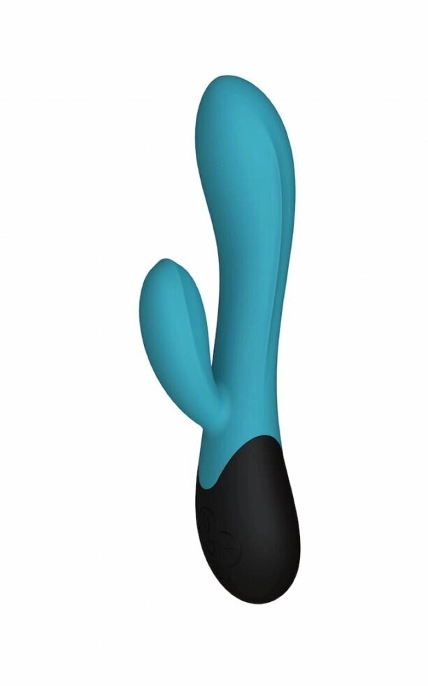 Нагреваемый вибратор с клиторальным отростком Perseus, цвет морская волна (INFINITE collection) от компании Секс шоп "More Amore" - фото 1