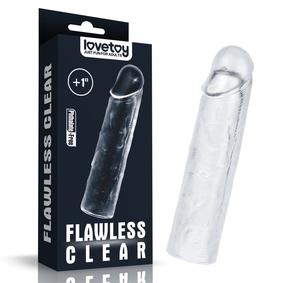 Насадка на пенис Flawless Clear (15,5*3,5) от компании Секс шоп "More Amore" - фото 1
