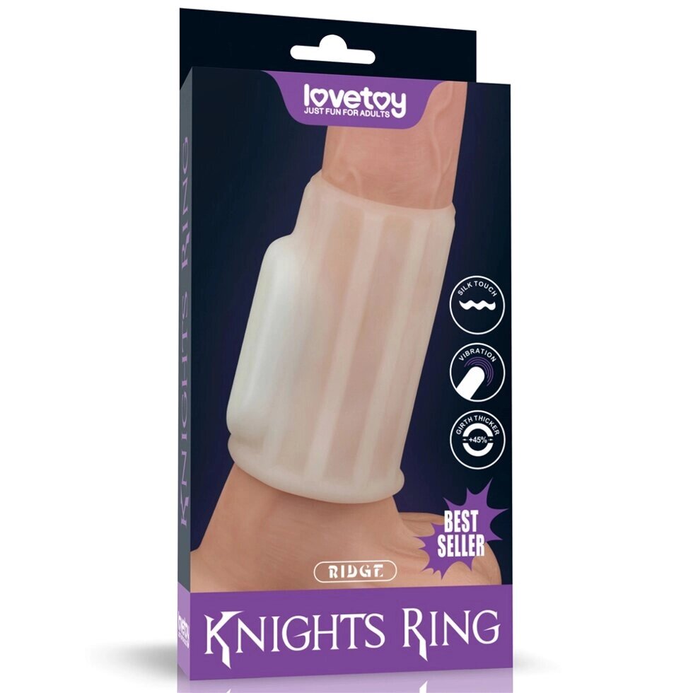 Насадка на пенис с вибрацией Ridge Knights Ring (10*3,7) от компании Секс шоп "More Amore" - фото 1