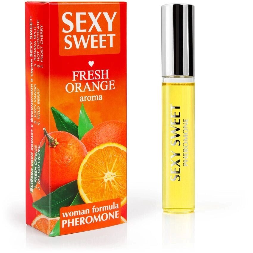 Парфюмированное средство для тела SEXY SWEET FRESH ORANGE с феромонами 10 мл. от компании Секс шоп "More Amore" - фото 1