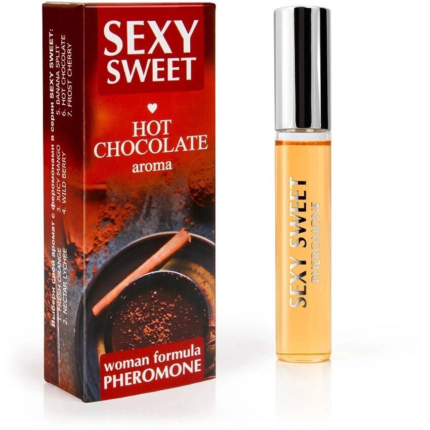 Парфюмированное средство для тела SEXY SWEET HOT CHOCOLATE с феромонами 10 мл. от компании Секс шоп "More Amore" - фото 1