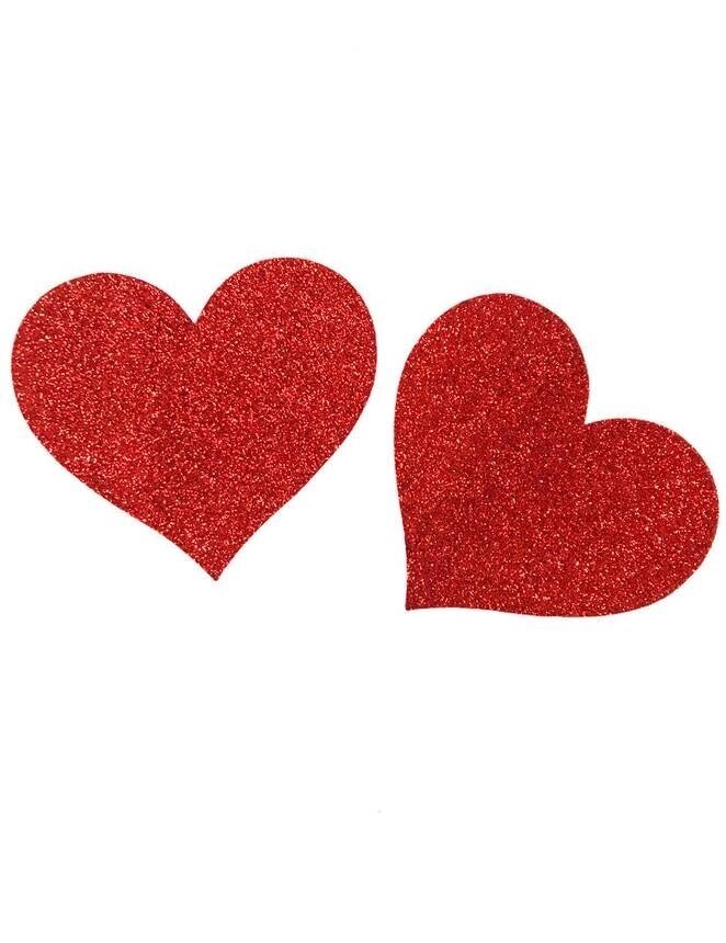 Пэстисы Glitter heart (накладки на грунь) от компании Секс шоп "More Amore" - фото 1