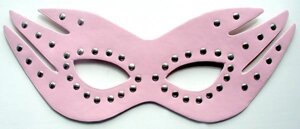 Маска га глаза с клепками цвет розовый, (PVC) в Алматы от компании Секс шоп "More Amore"