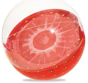 Мяч надувной «Клубничка» (диаметр 46 см) в Алматы от компании Секс шоп "More Amore"
