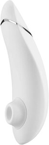 Бесконтактный клиторальный стимулятор Womanizer Premium белый/хром в Алматы от компании Секс шоп "More Amore"