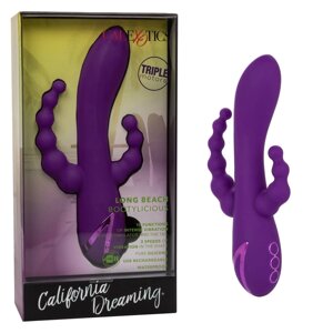 Вибромассажер с тройной стимуляцией CalExotics California Dreaming Long Beach Bootylicious