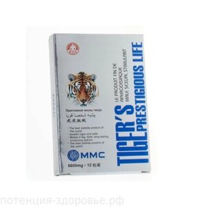 Возбудитель мужской Жизнь тигра (12 таб) в Алматы от компании Секс шоп "More Amore"