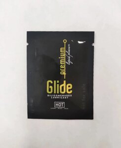Лубрикант на силиконовой основе Hot Premium Glide (пробник 3 мл.) в Алматы от компании Секс шоп "More Amore"