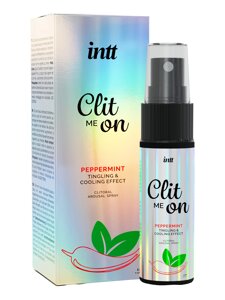 Увлажняющий спрей для тела CLIT ME ON, PEPPERMINT, 12 мл.