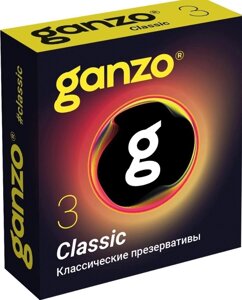 Презервативы классические Ganzo Classic (Black Edition) 3шт. в Алматы от компании Секс шоп "More Amore"