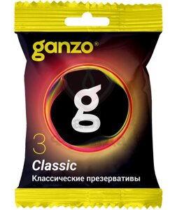 Презервативы классические Ganzo Classic в пакете (3шт.) в Алматы от компании Секс шоп "More Amore"