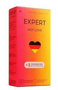 Презервативы EXPERT HOT LOVE № 12+3 (с разогревающим эффектом), 12+3 шт. в Алматы от компании Секс шоп "More Amore"