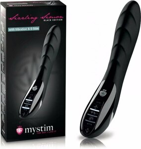 MYSTIM Вибратор с электростимуляцией Sizzling Simon черный выпуск