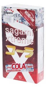 Презервативы SAGAMI Xtreme Cola 10 шт. (латексные со вкусом колы) в Алматы от компании Секс шоп "More Amore"