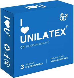 Презервативы Unilatex Natural Plain/классические, 3 шт