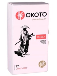 Презервативы OKOTO ULTRA THIN (12 презервативов тонких с гладкой поверхностью)