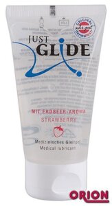 Гель-смазка клубничная Just Glide Strawberry 50 ml в Алматы от компании Секс шоп "More Amore"