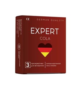 Презервативы EXPERT COLA № 3 (с ароматом колы), 3 шт.