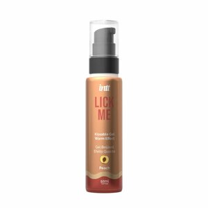 Гель со вкусом персика LICK ME с согревающим эффектом от INTT 50 мл